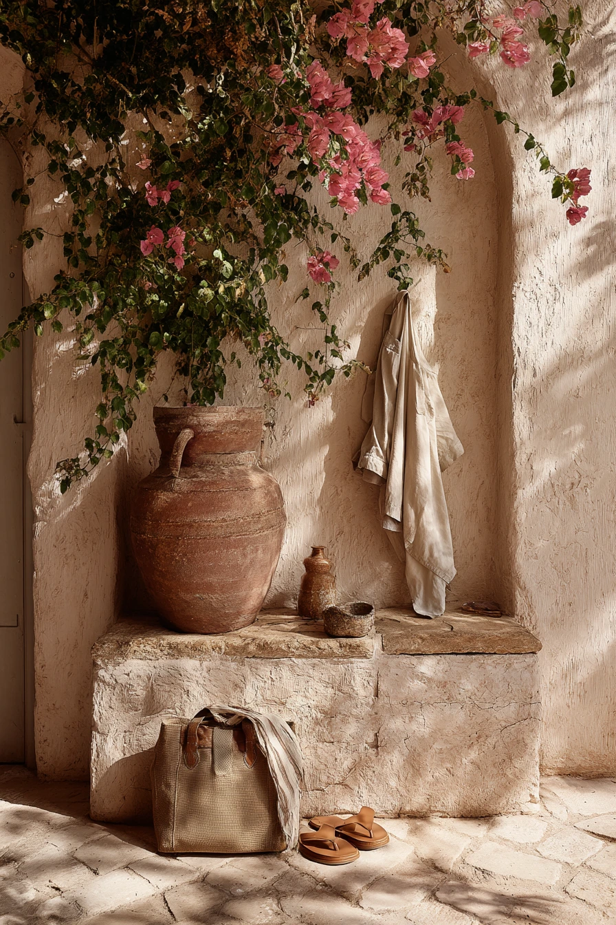7. Mediterranean Courtyard Wall