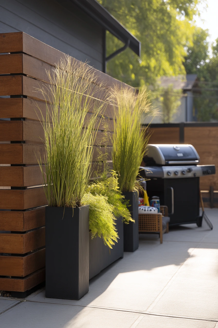 8. Modern Privacy Screen Wall