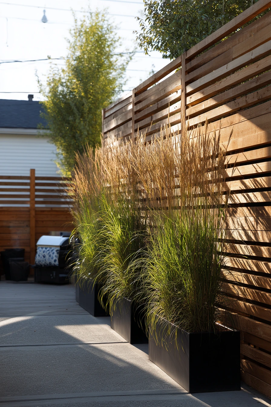 8. Modern Privacy Screen Wall