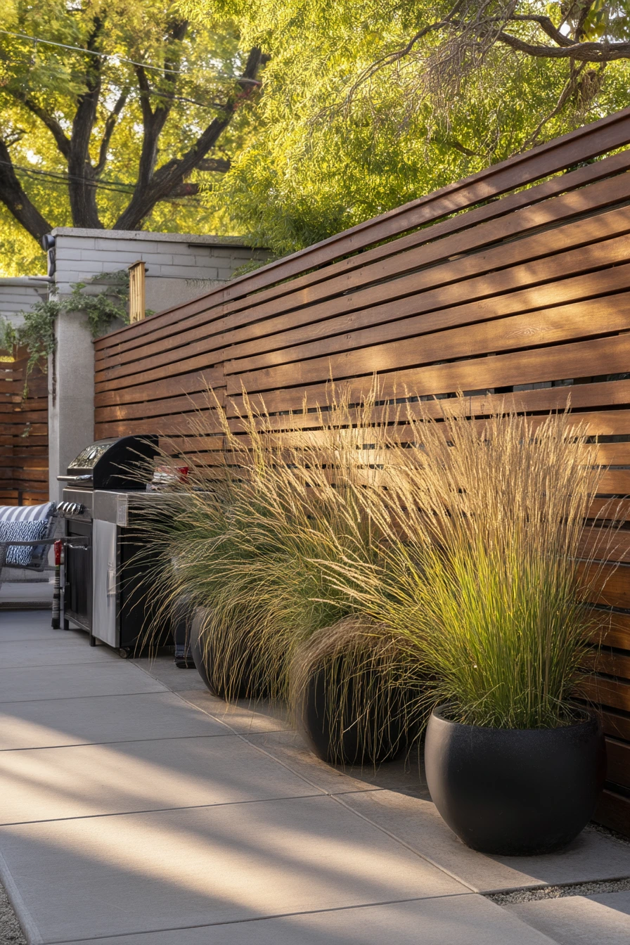 8. Modern Privacy Screen Wall