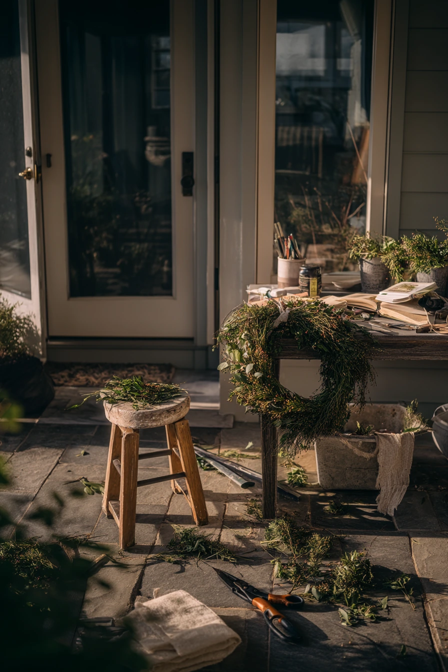 DIY Floral Arch in Progress