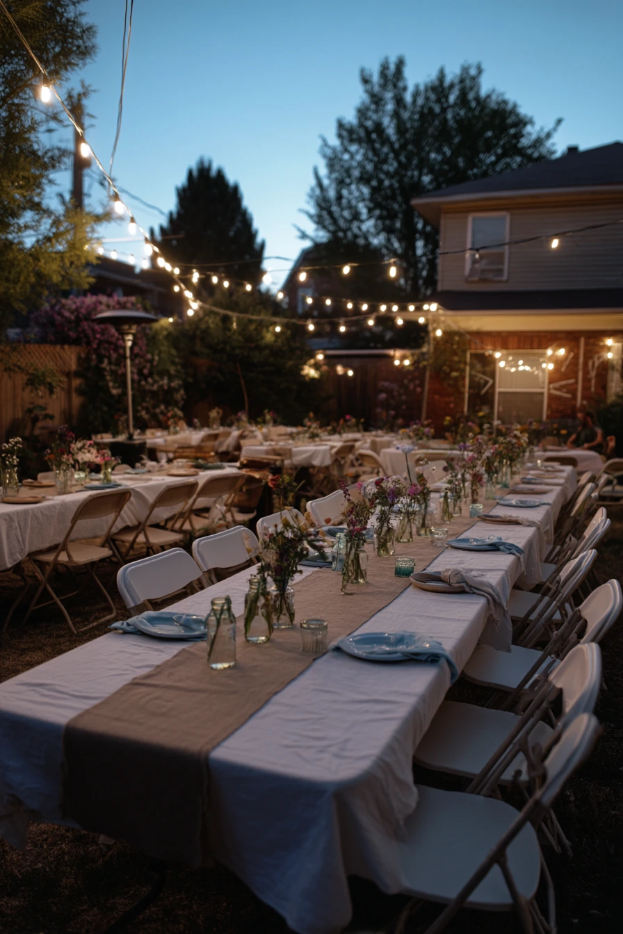 Budget-Friendly Backyard Reception