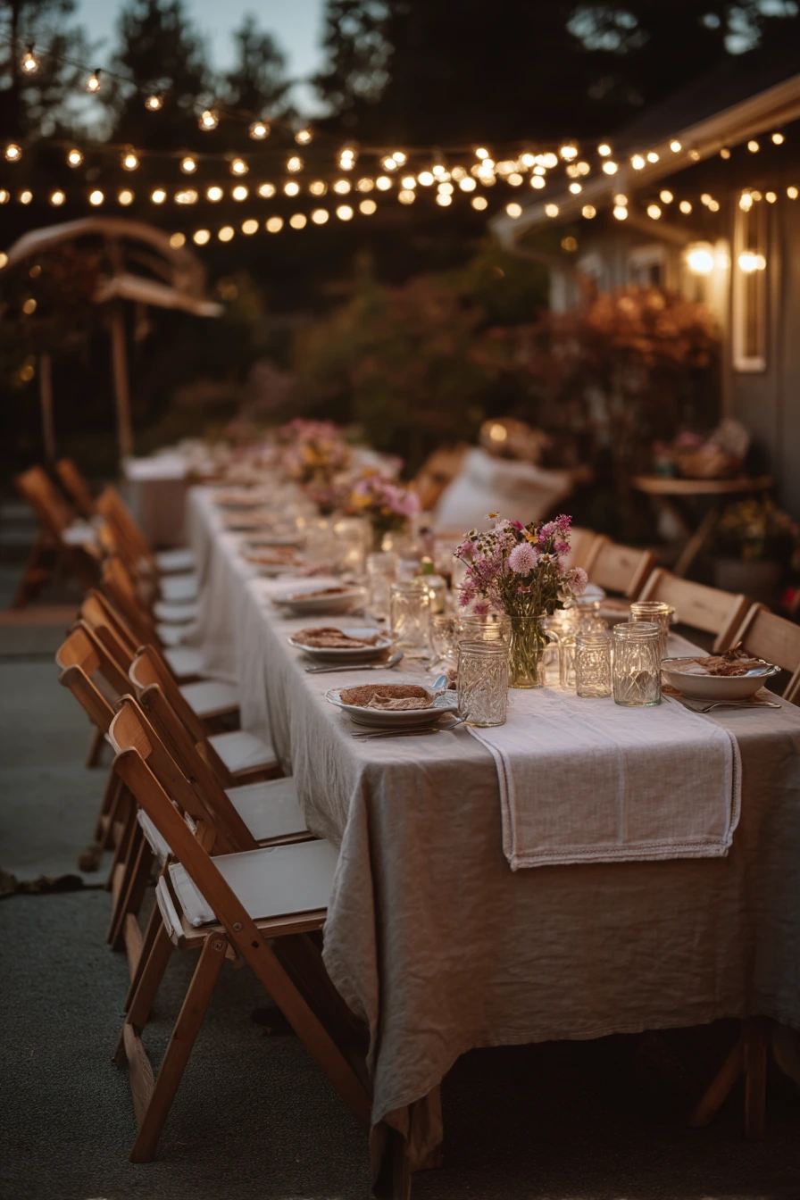 Budget-Friendly Backyard Reception