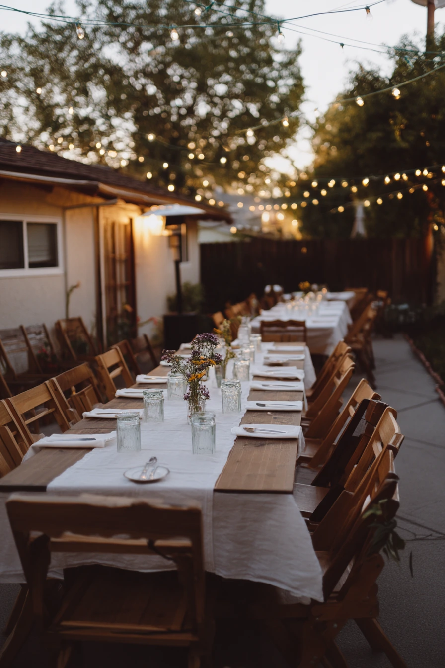 Budget-Friendly Backyard Reception