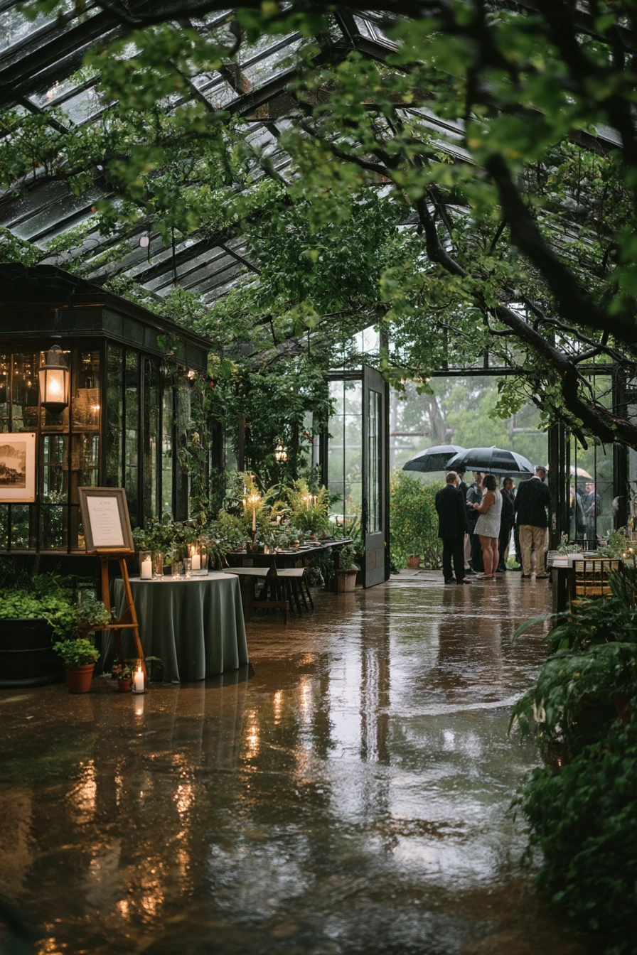 Rain Plan Conservatory Vows