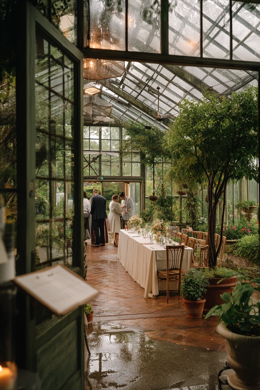 Rain Plan Conservatory Vows