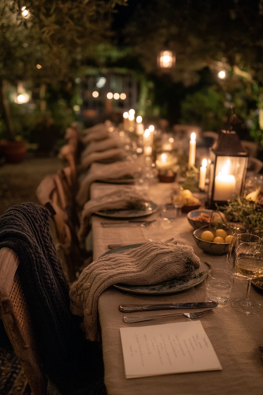 Evening Tablescape After Sunset