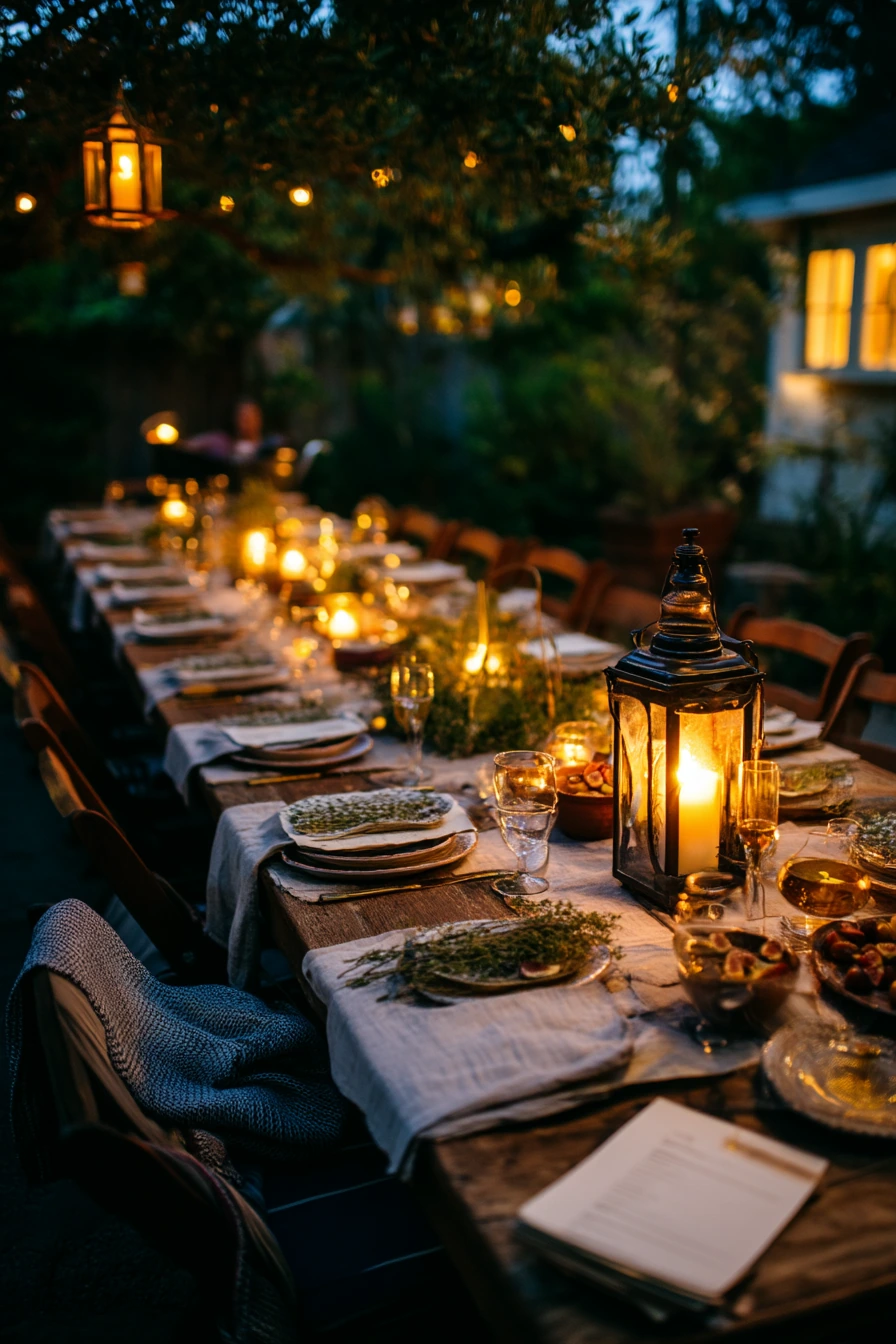 Evening Tablescape After Sunset