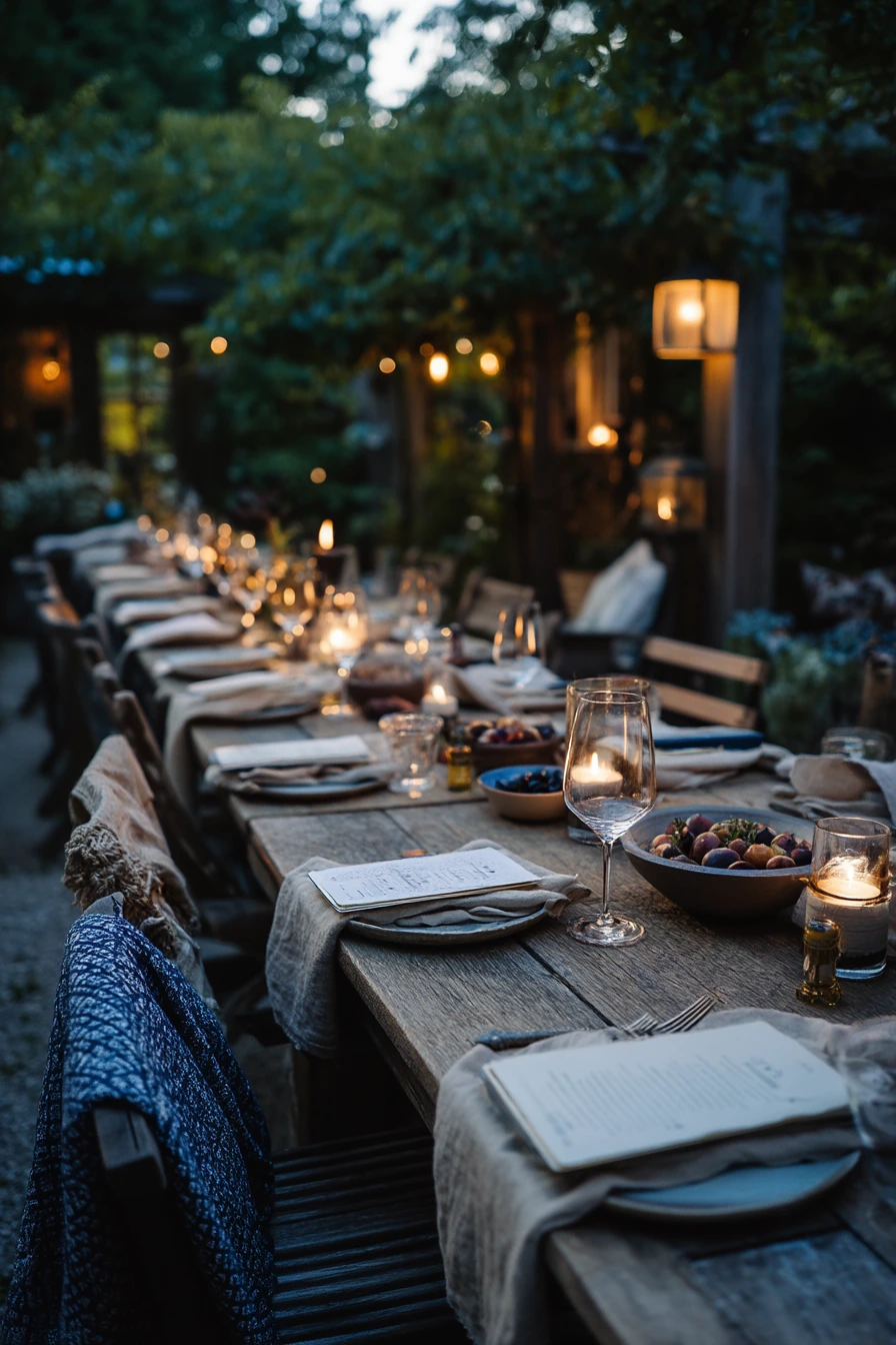 Evening Tablescape After Sunset