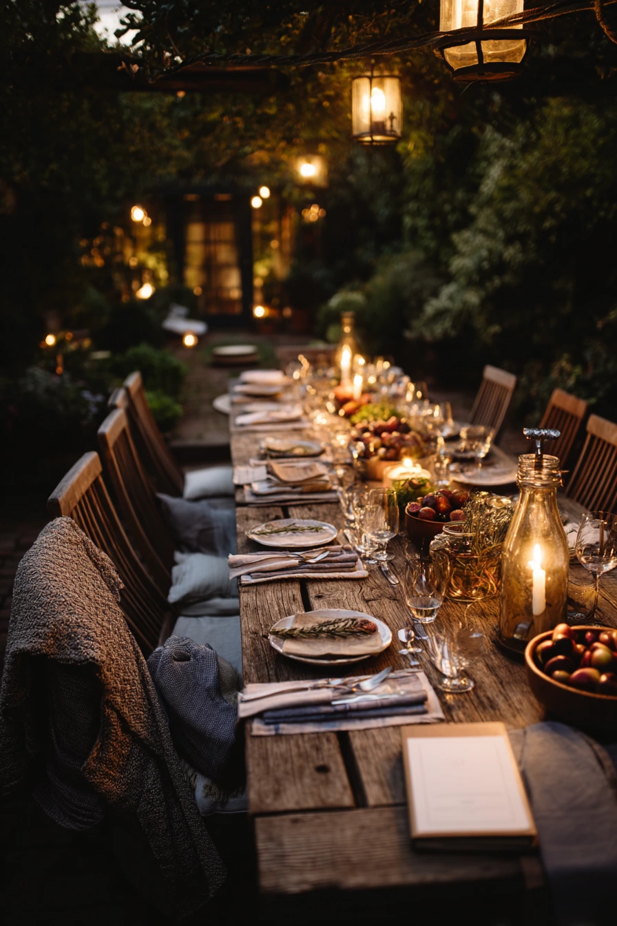 Evening Tablescape After Sunset