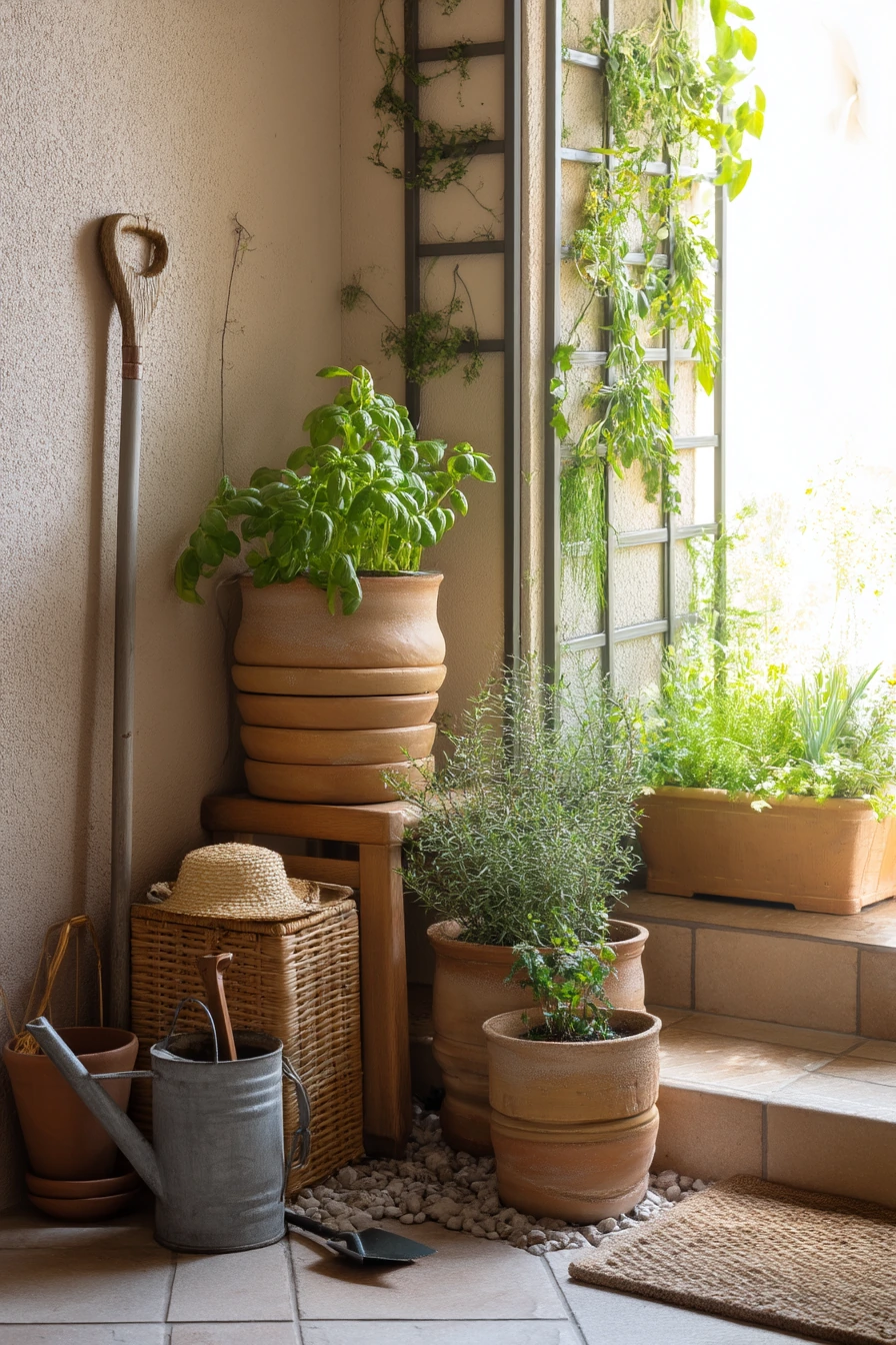 Renter-Friendly Herb Corner