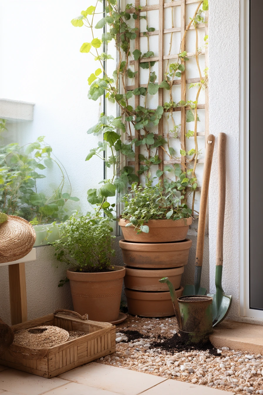 Renter-Friendly Herb Corner
