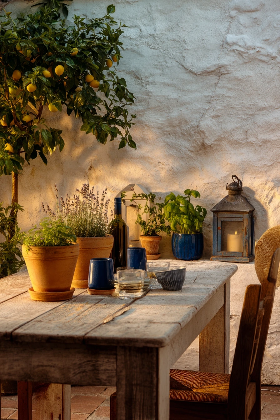 Supper Patio with Lantern Glow