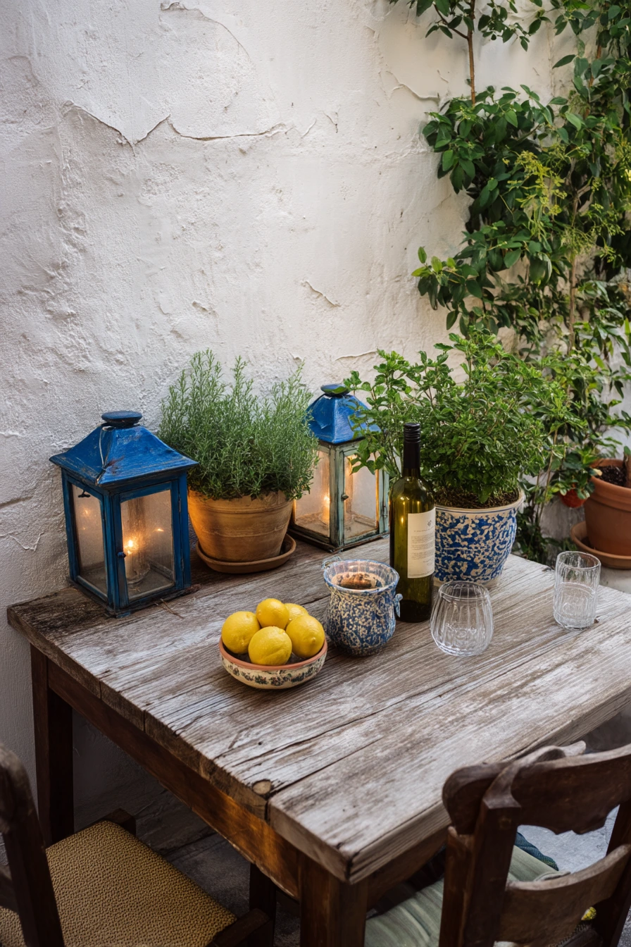 Supper Patio with Lantern Glow