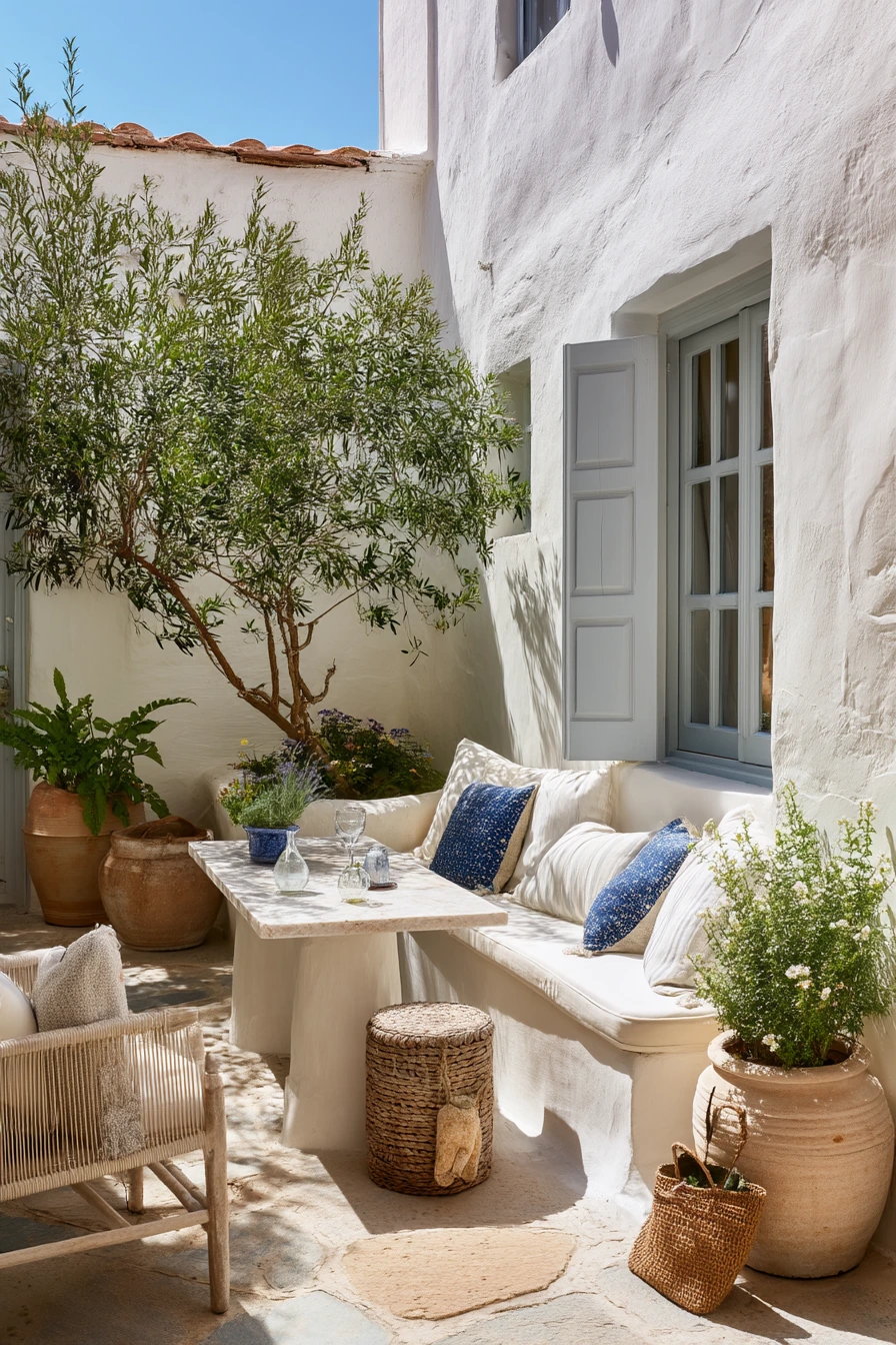 Courtyard Olive Retreat