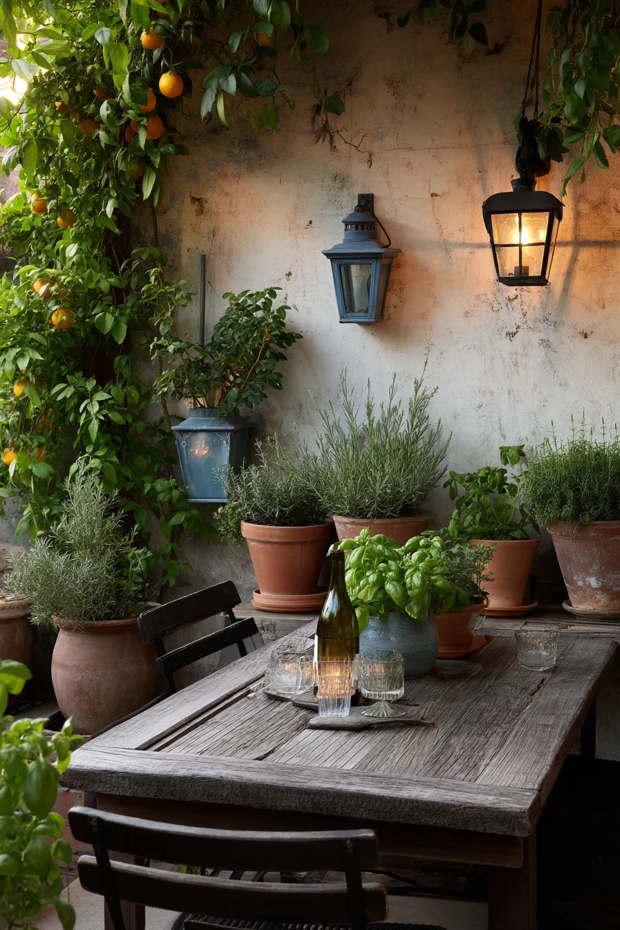 Supper Patio with Lantern Glow