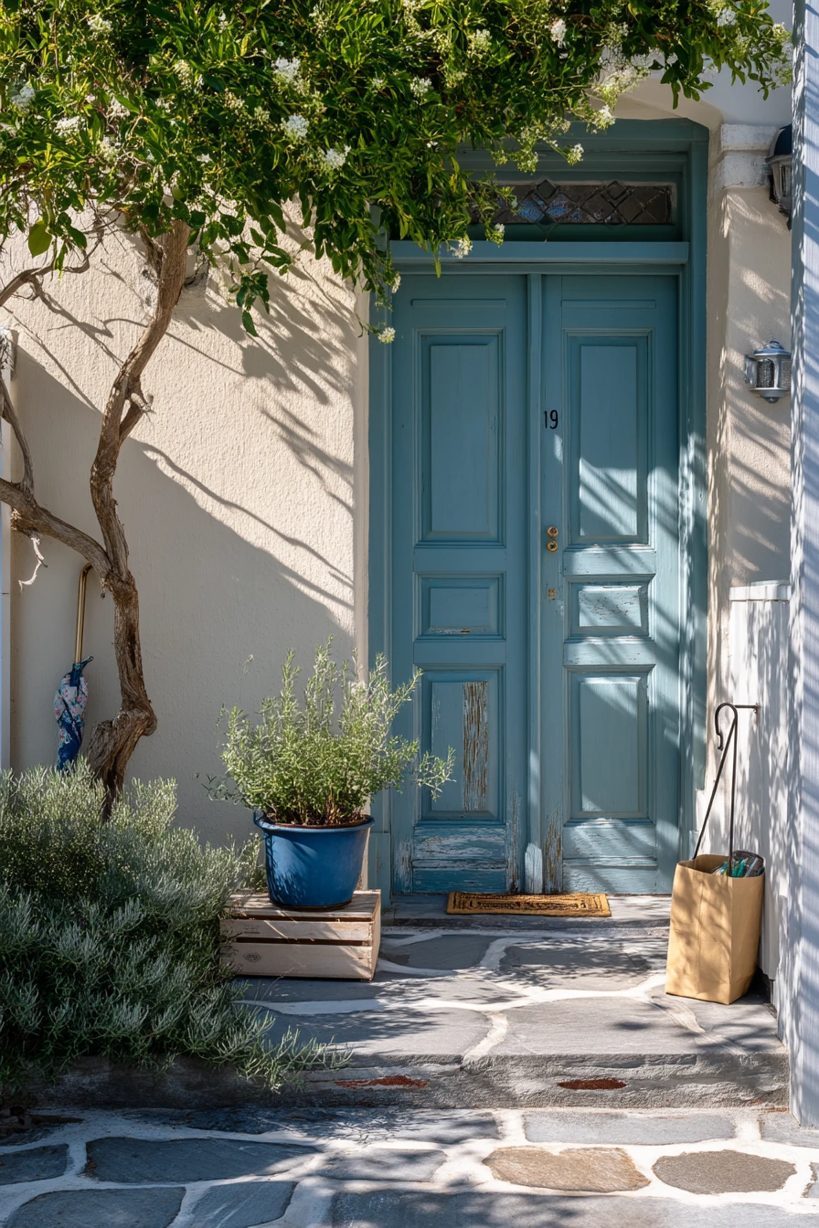 Blue Door Garden Entry