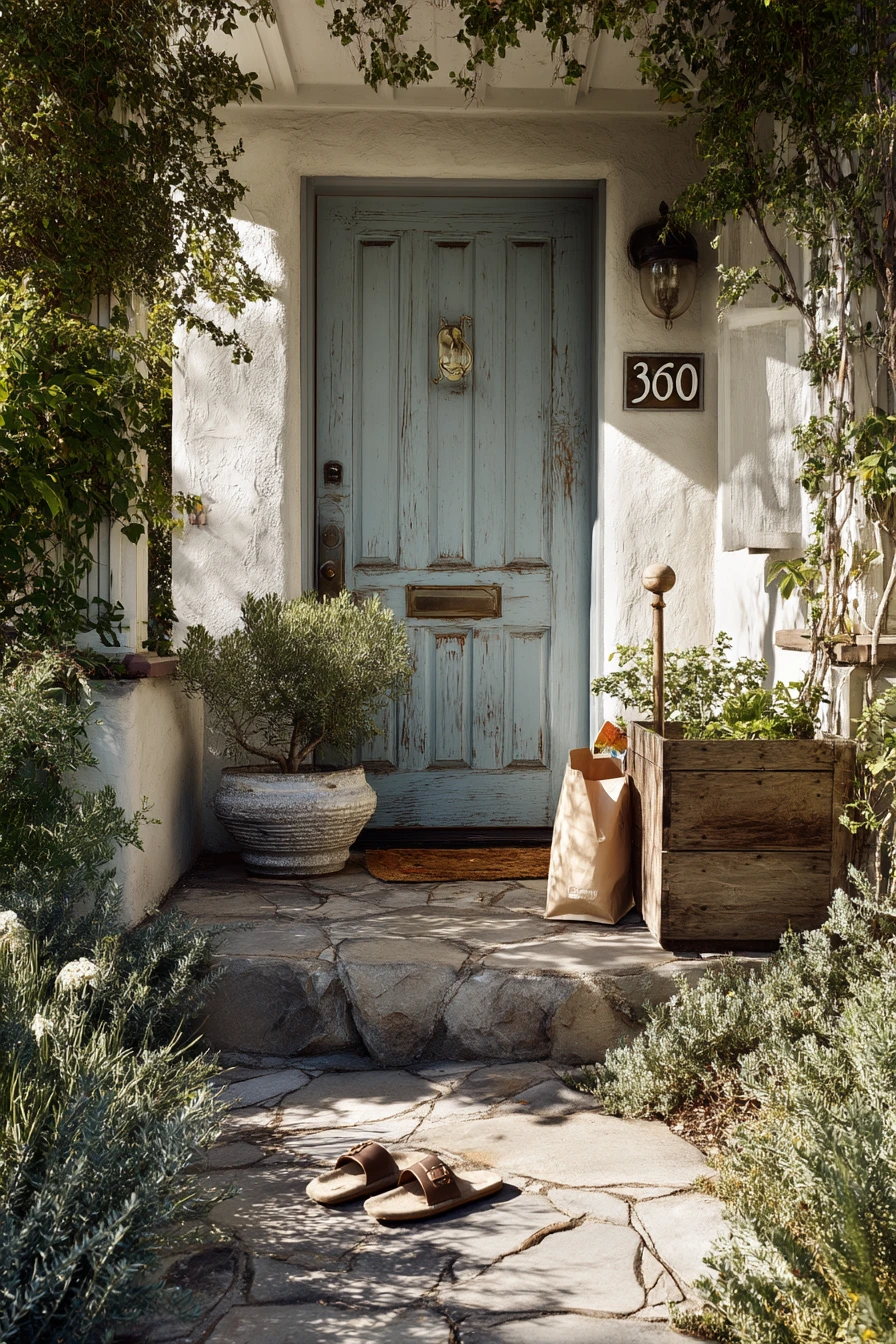 Blue Door Garden Entry