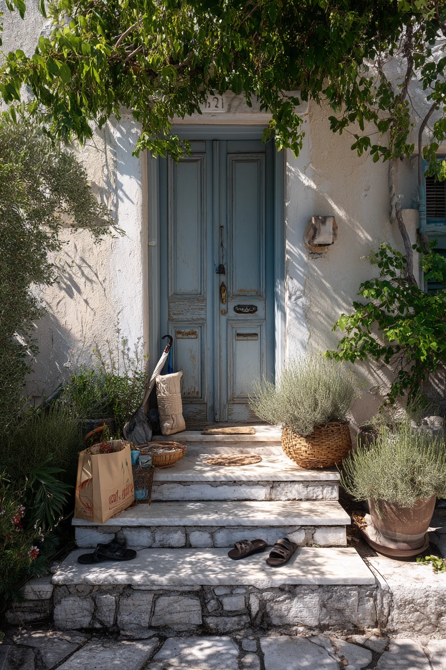 Blue Door Garden Entry