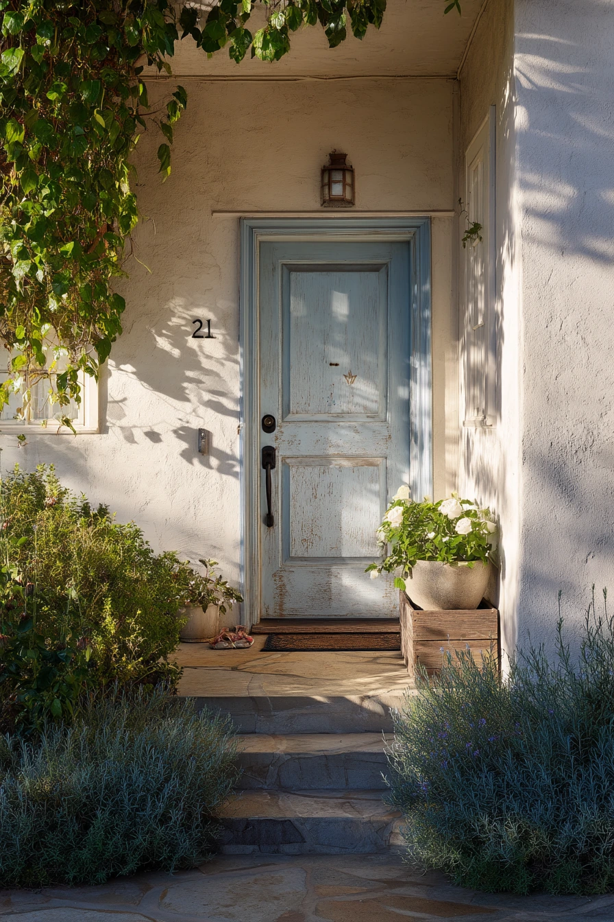 Blue Door Garden Entry