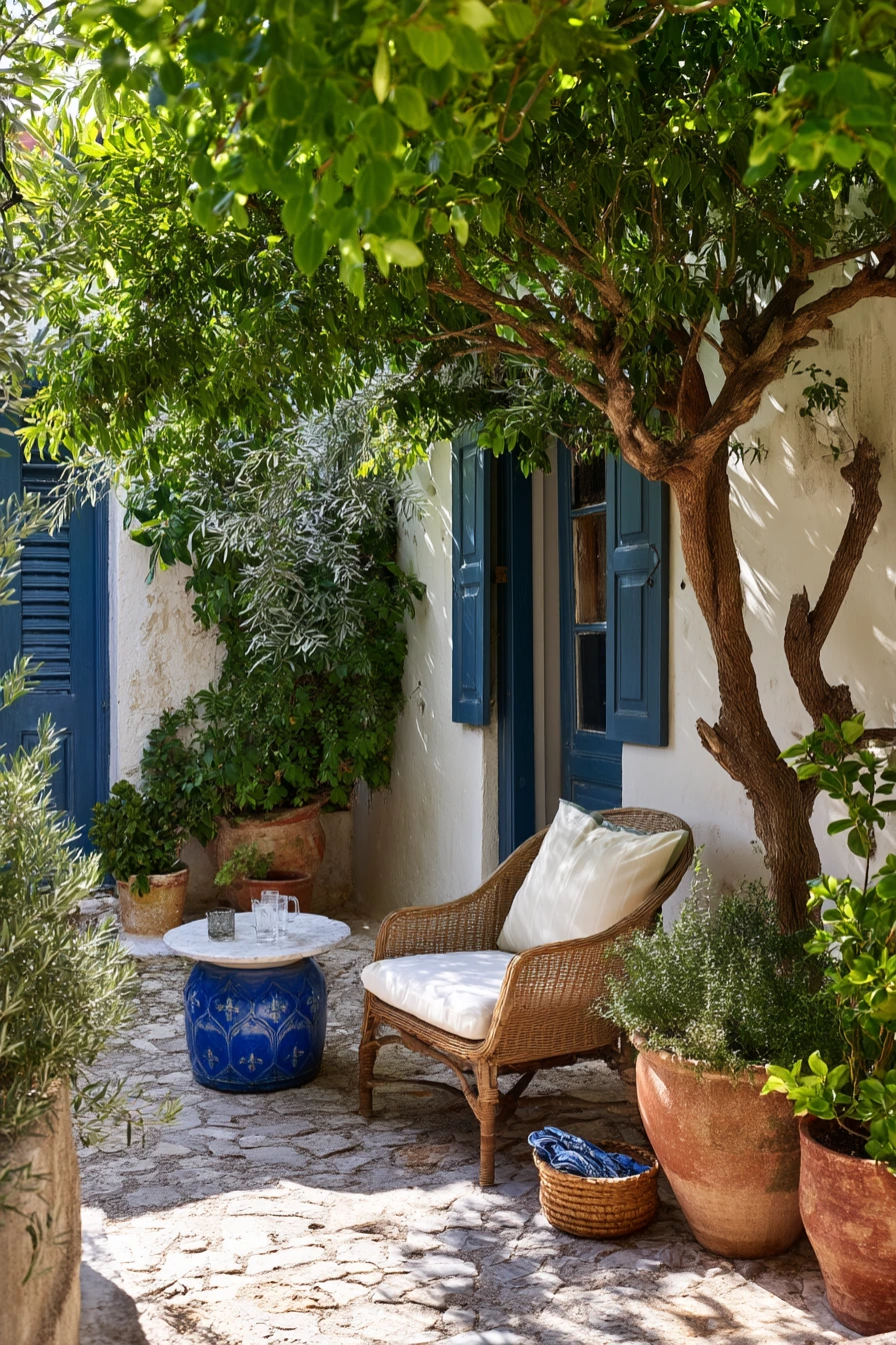 Courtyard Olive Retreat