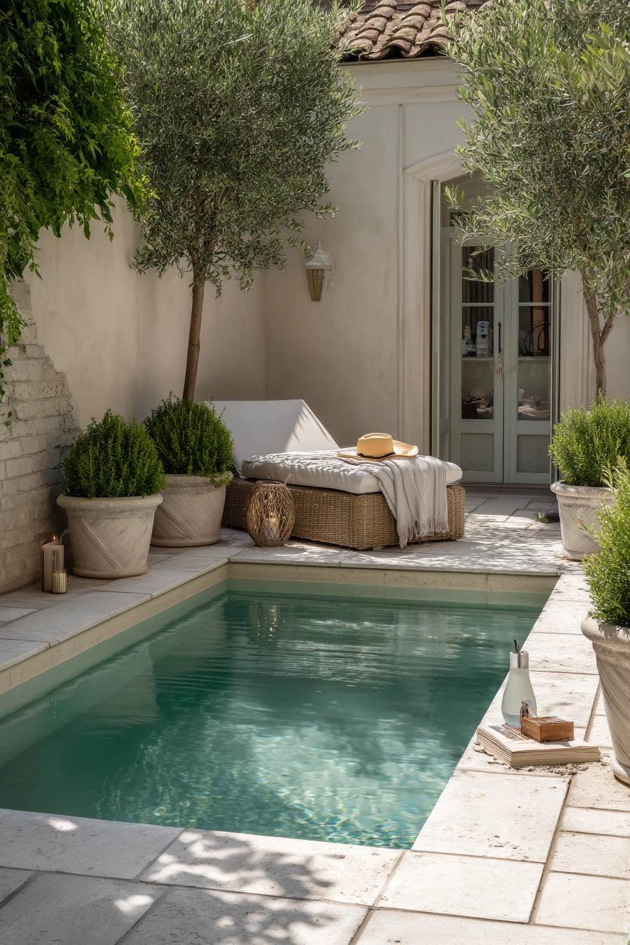 Poolside Courtyard Calm