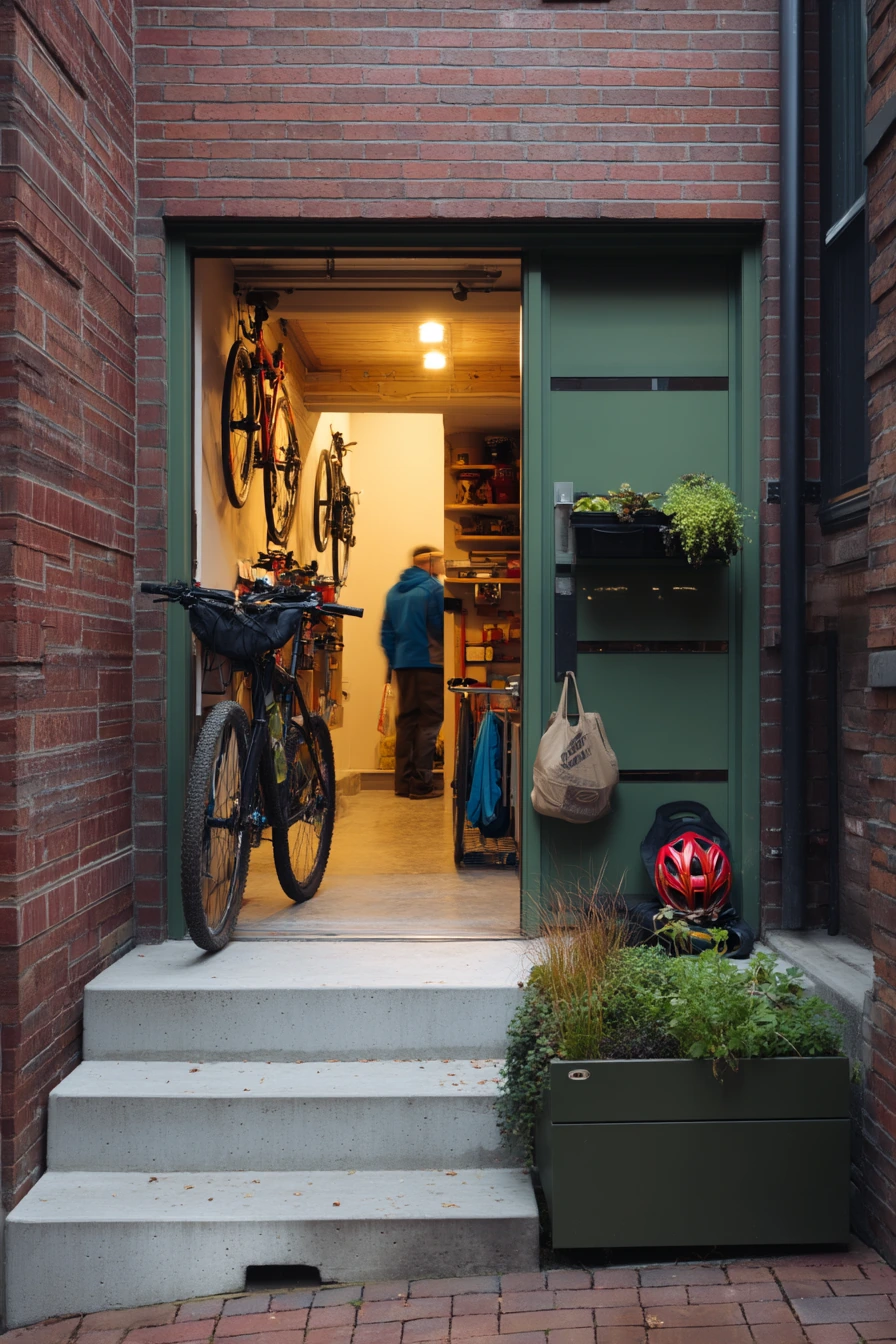 5. Small-Space Alley Garage Solution