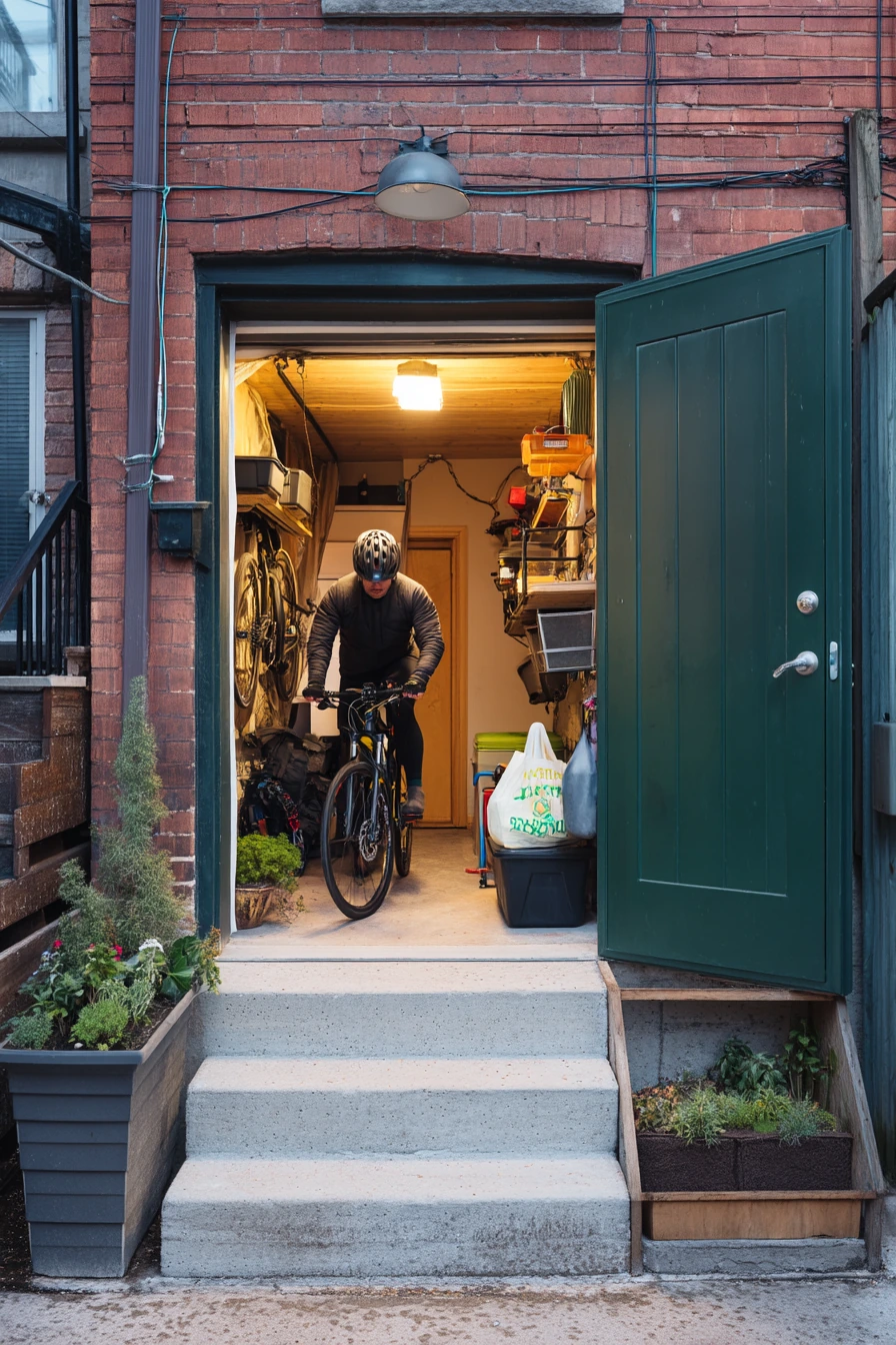 5. Small-Space Alley Garage Solution