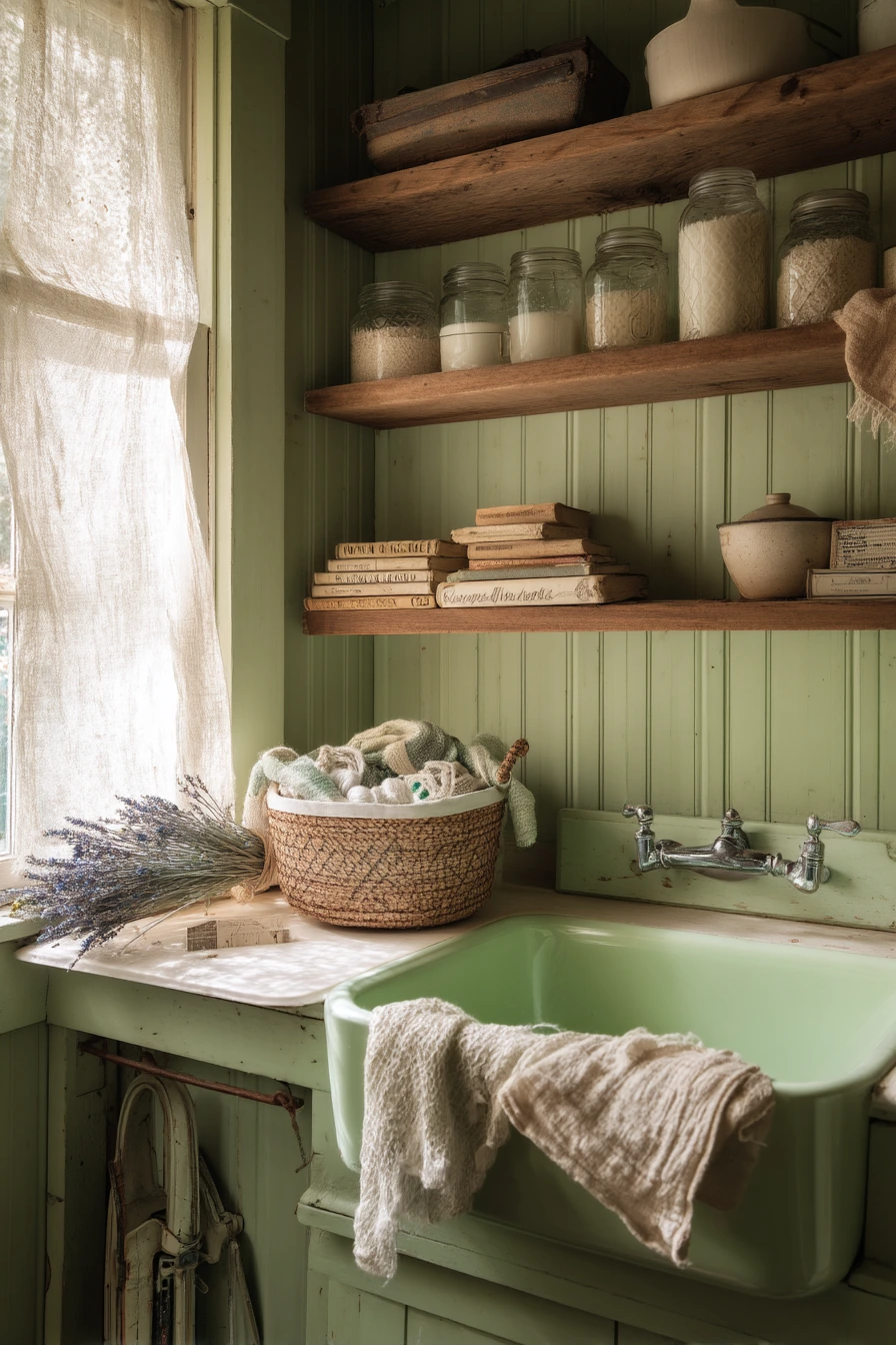 Crafty Cottage Laundry Corner