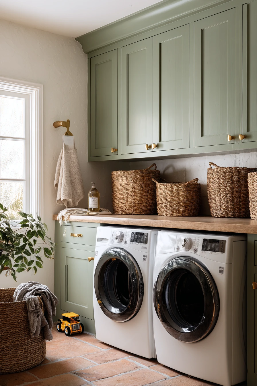 Sunlit Family Laundry Nook