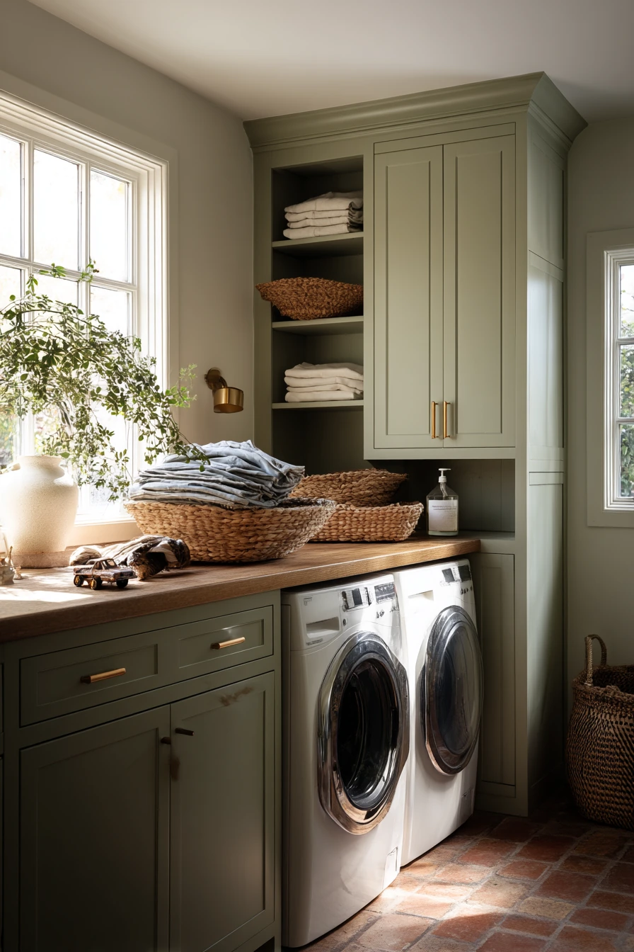 Sunlit Family Laundry Nook