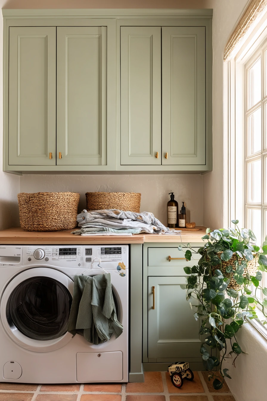 Sunlit Family Laundry Nook