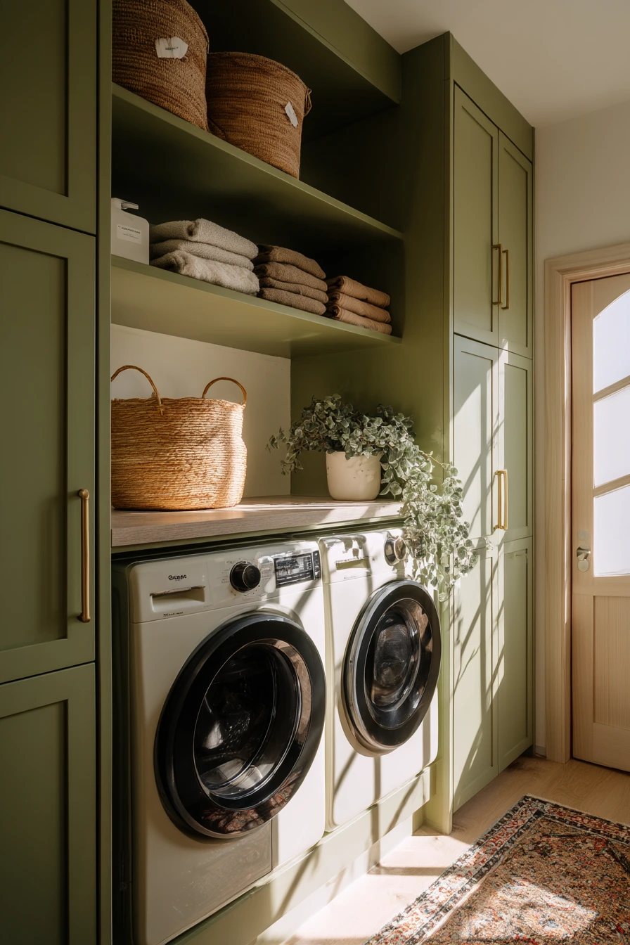 Tiny Apartment Laundry Wall