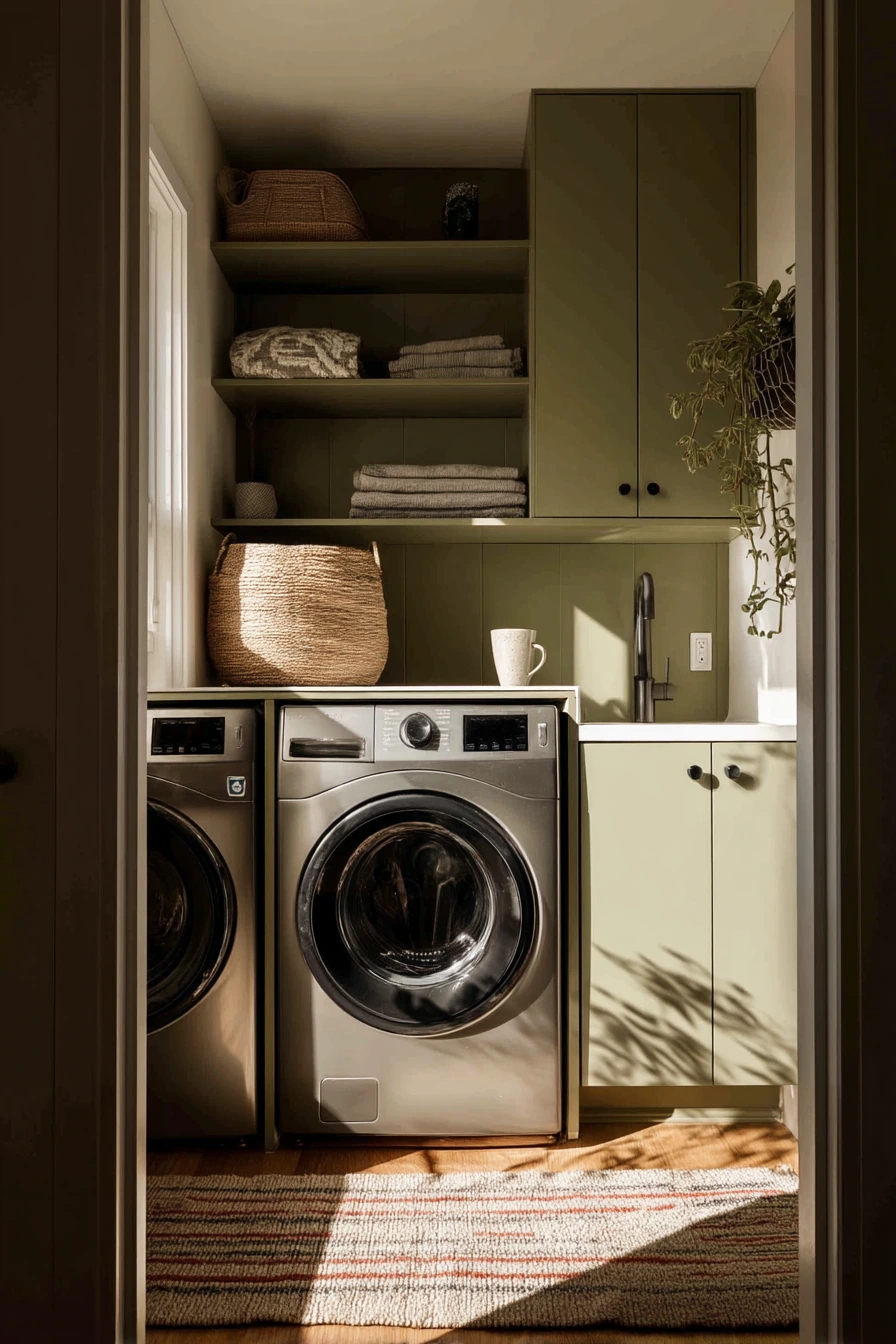 Tiny Apartment Laundry Wall
