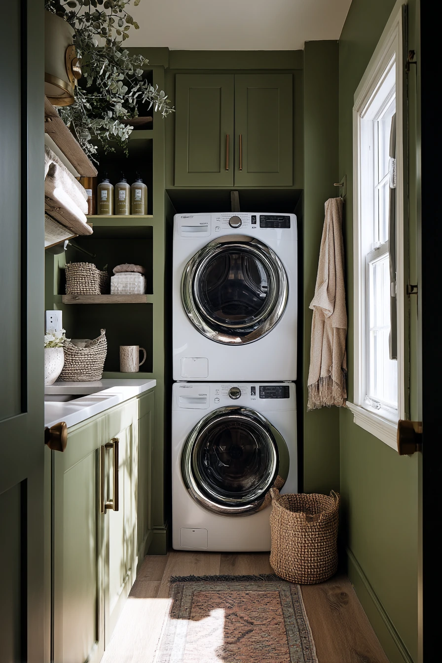 Tiny Apartment Laundry Wall
