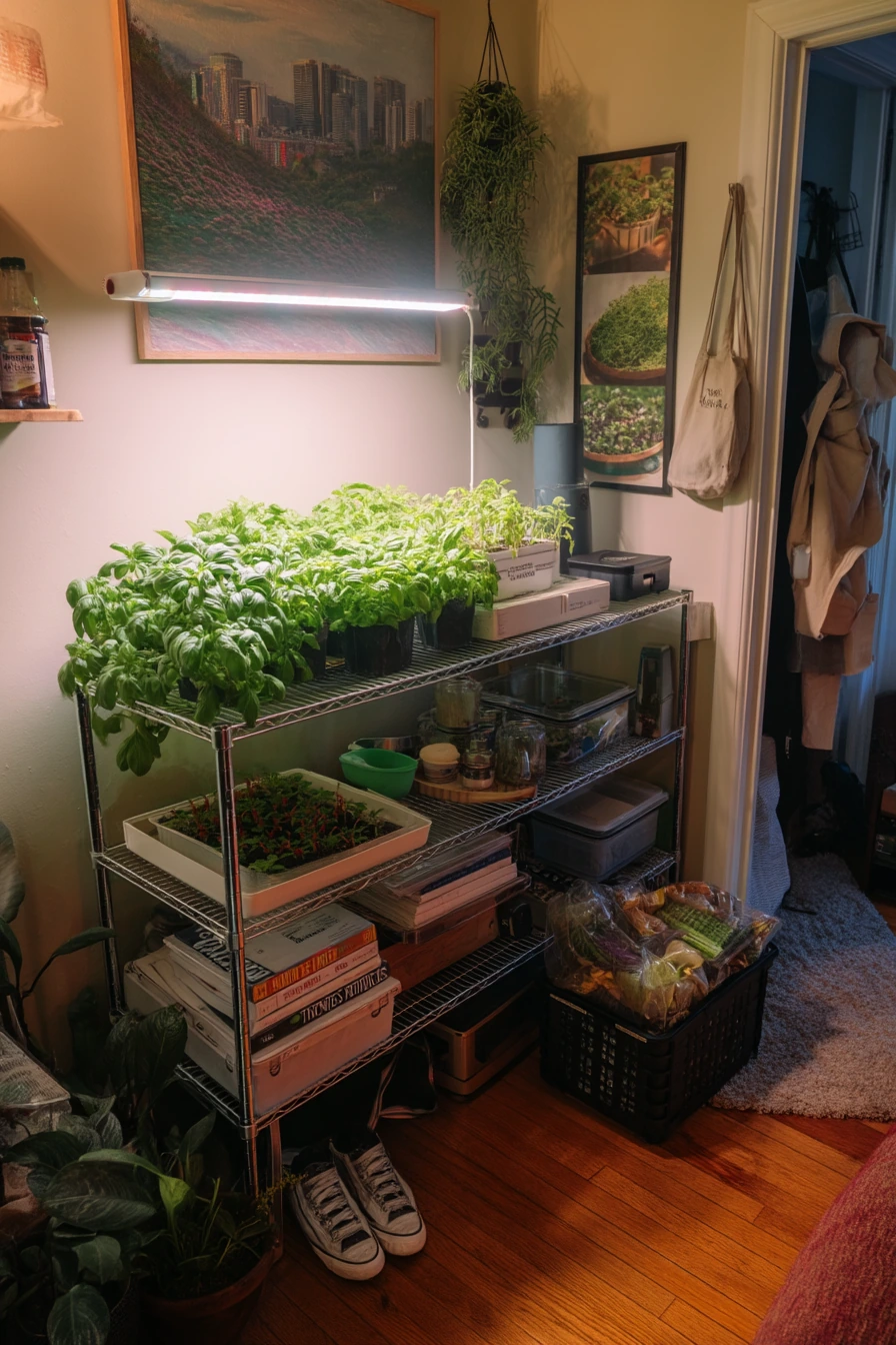 Indoor Grow Light Herb Corner