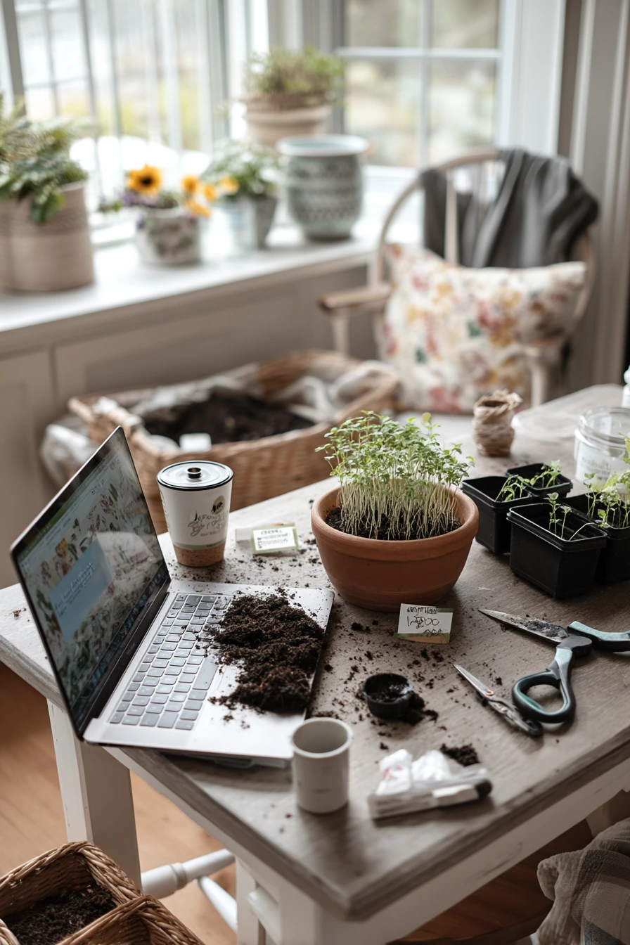 Weekend DIY Herb Potting Moment