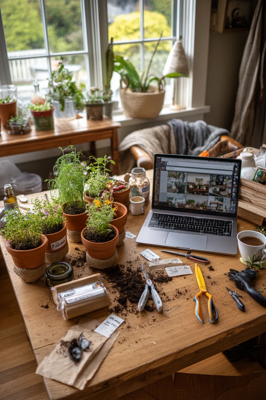 Weekend DIY Herb Potting Moment