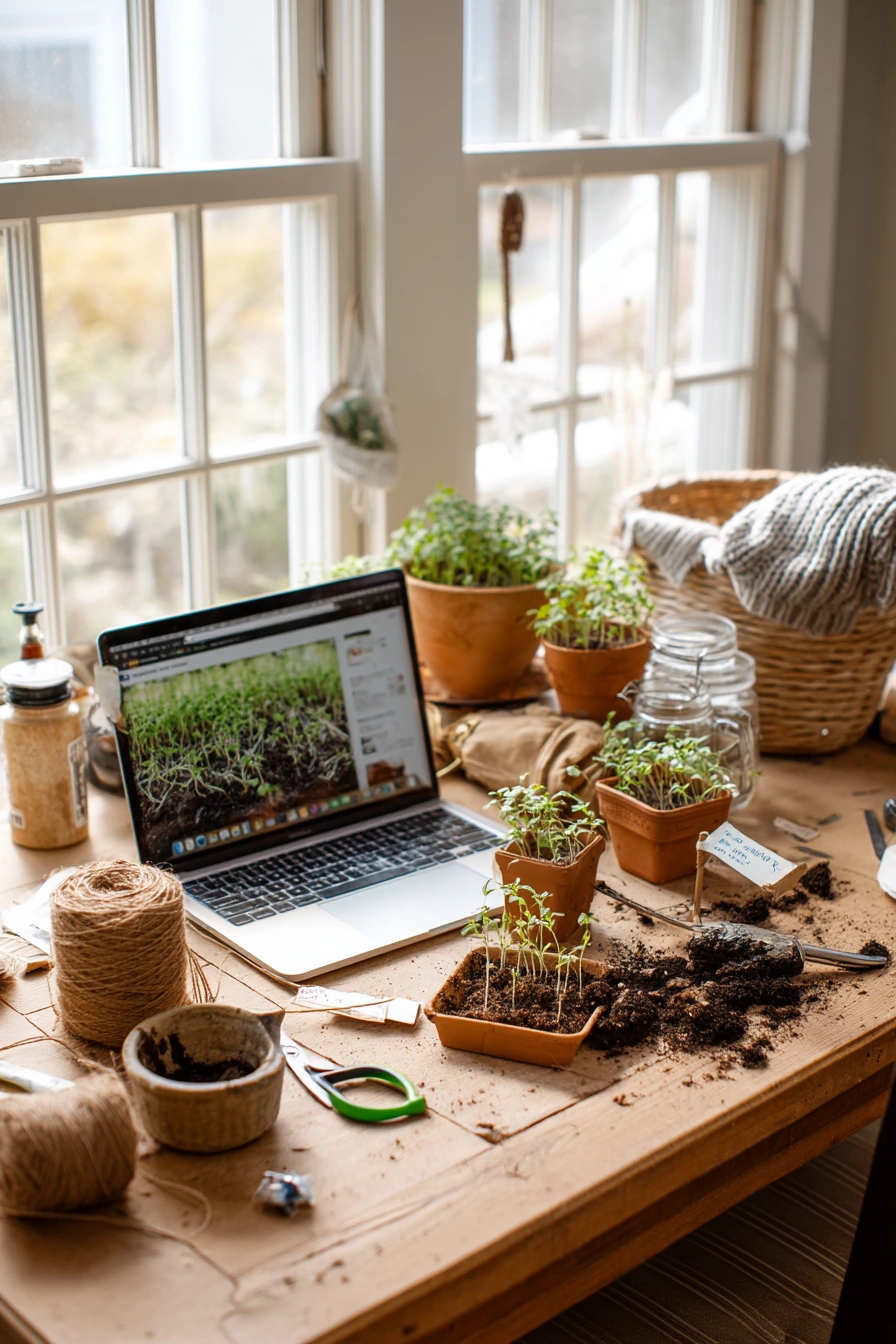 Weekend DIY Herb Potting Moment