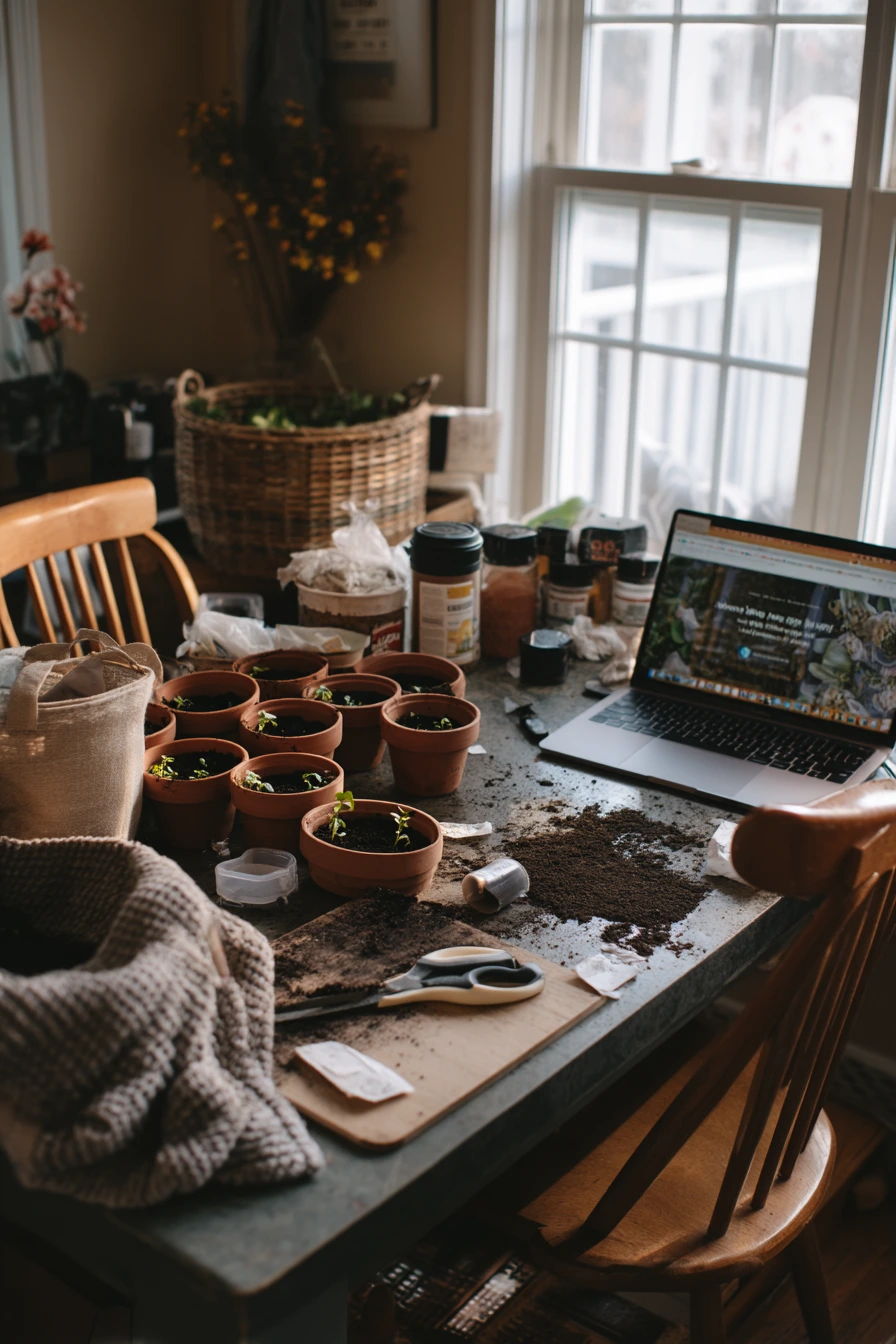 Weekend DIY Herb Potting Moment