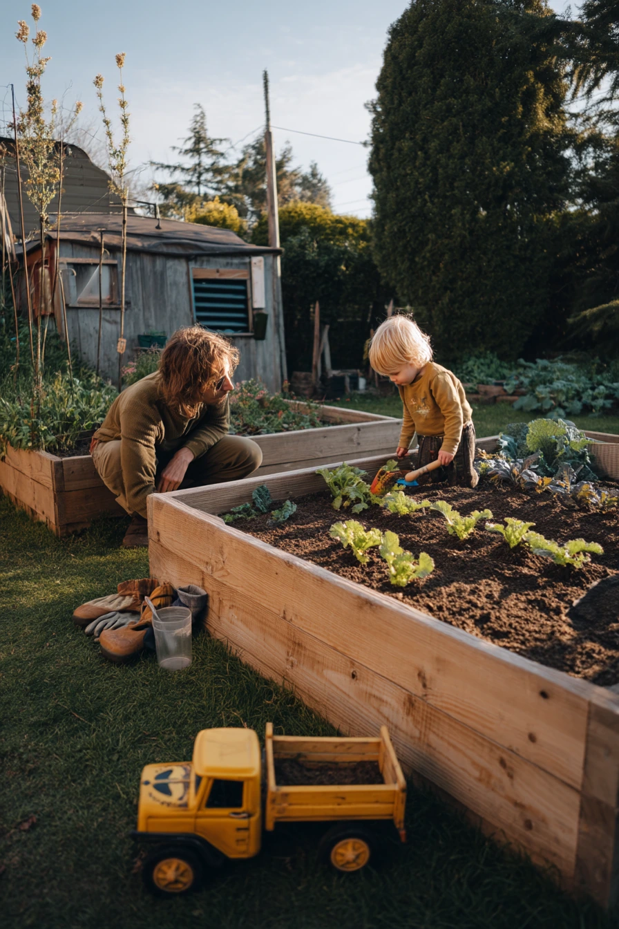 Kids’ Garden Strip Along the Fence