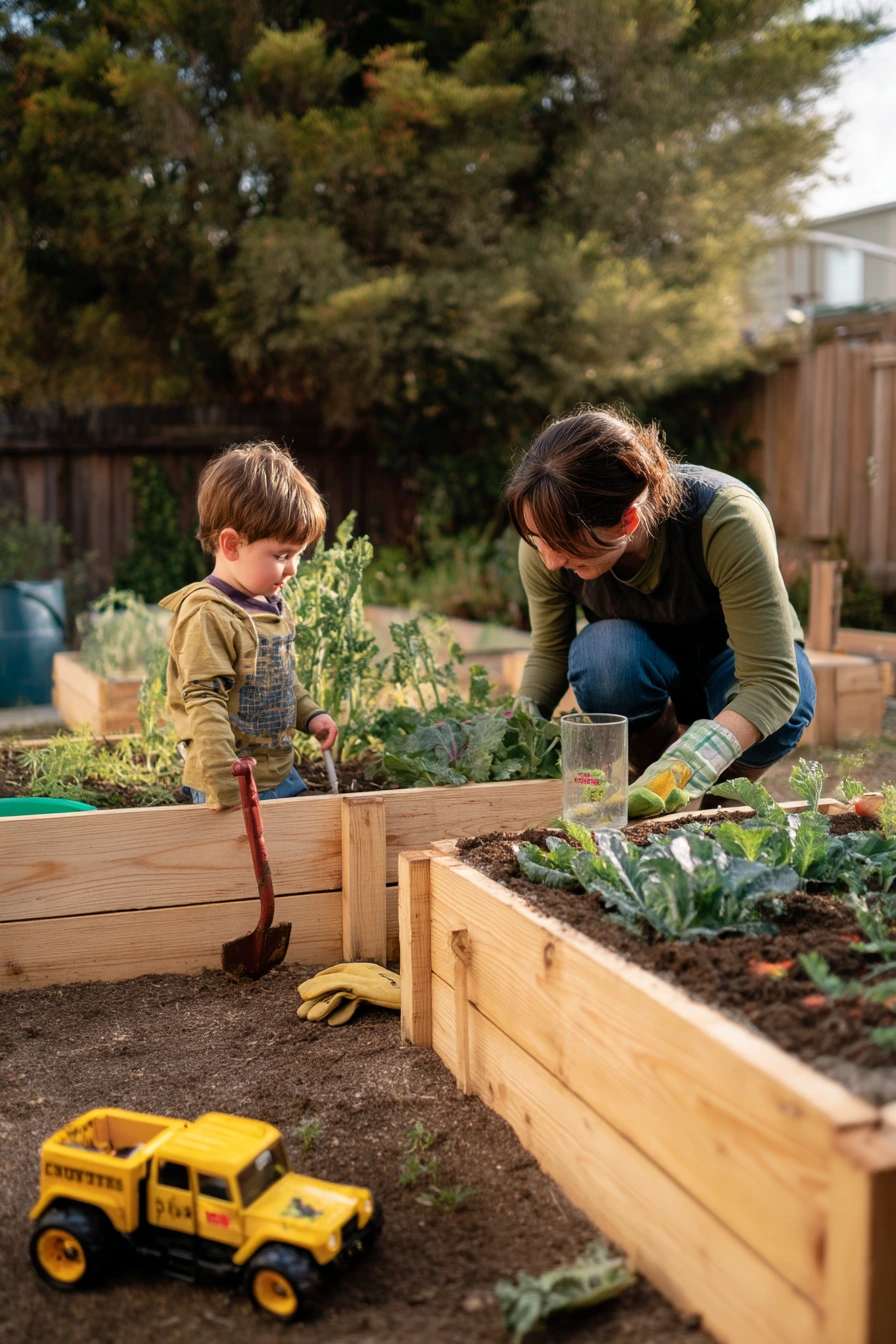 Kids’ Garden Strip Along the Fence