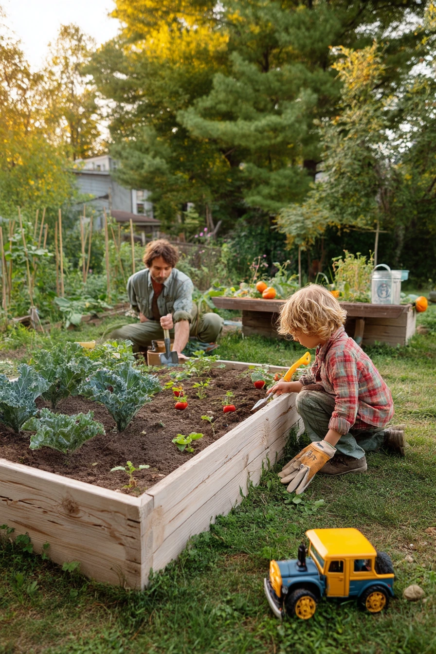 Kids’ Garden Strip Along the Fence