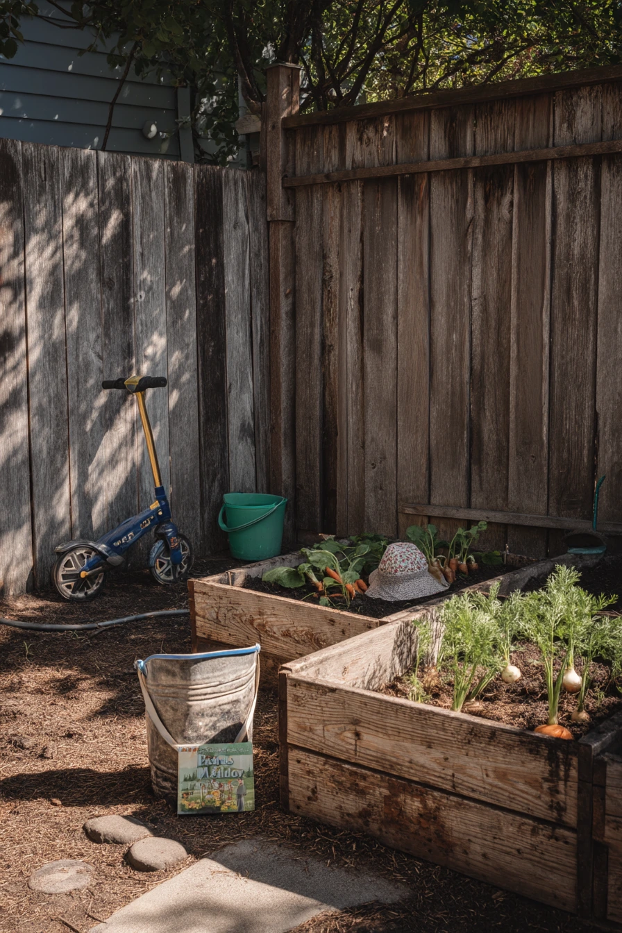 Back Fence Kitchen Garden on a Budget