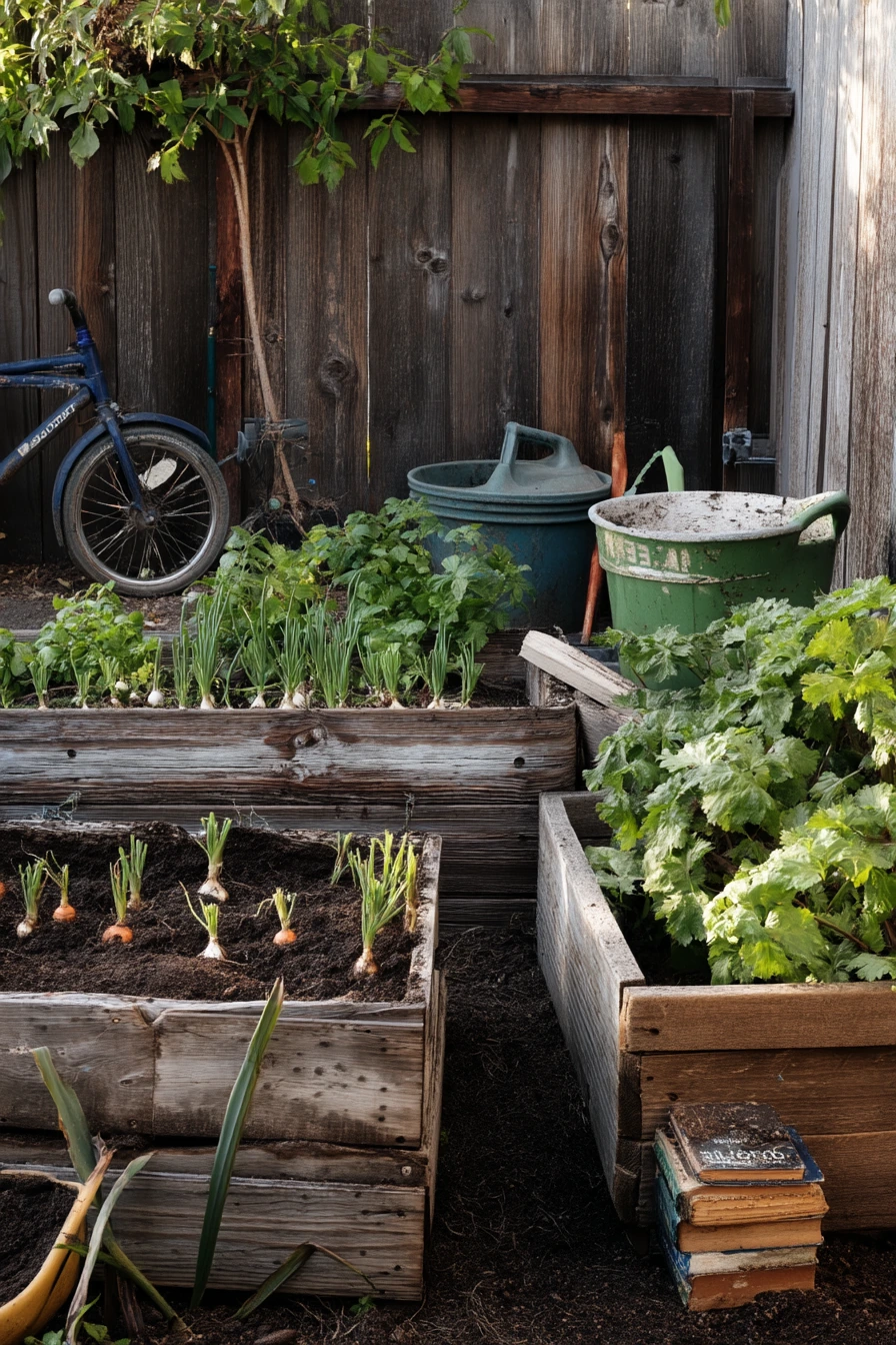 Back Fence Kitchen Garden on a Budget