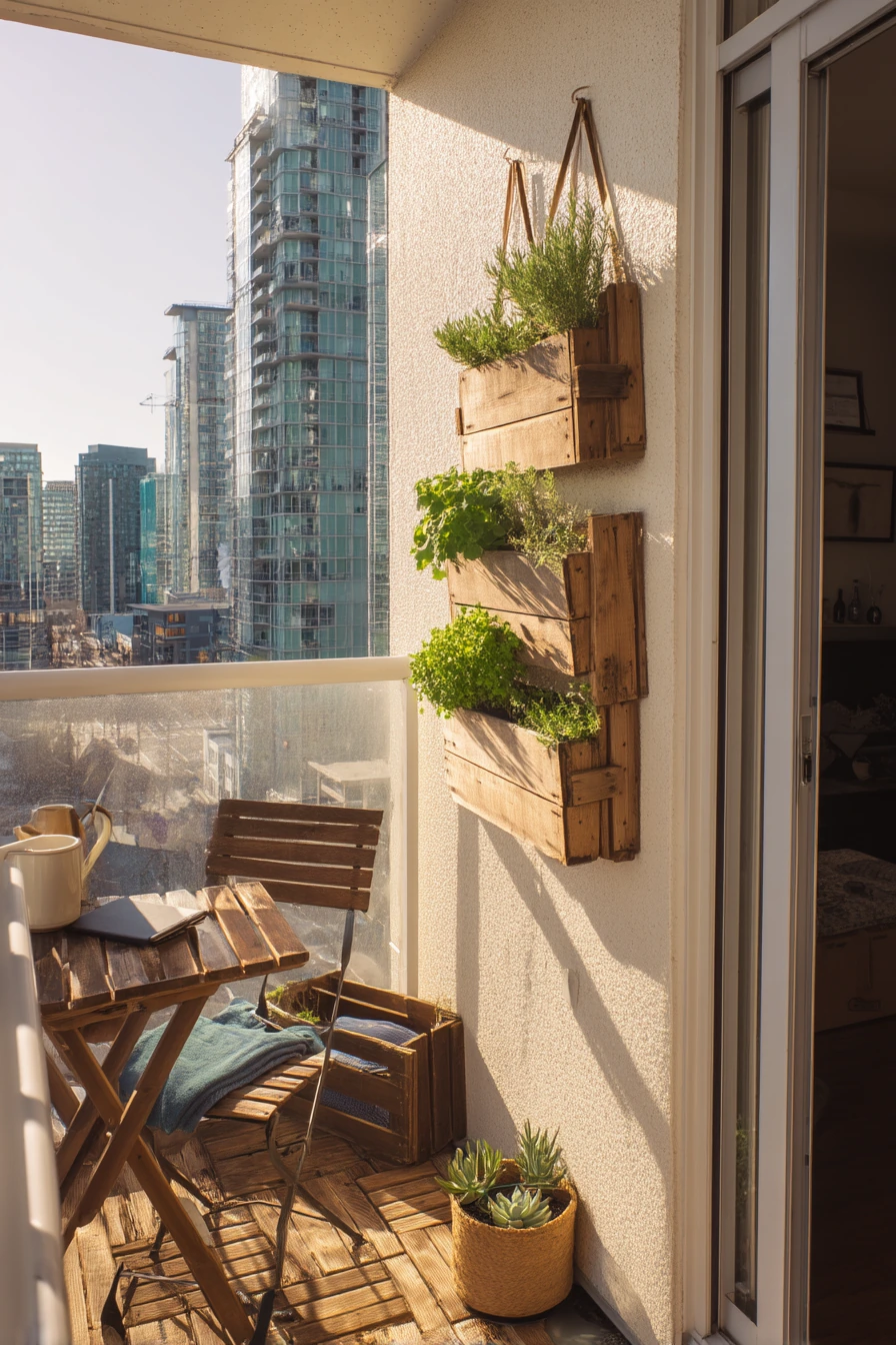 Small-Space Balcony Herb Beds