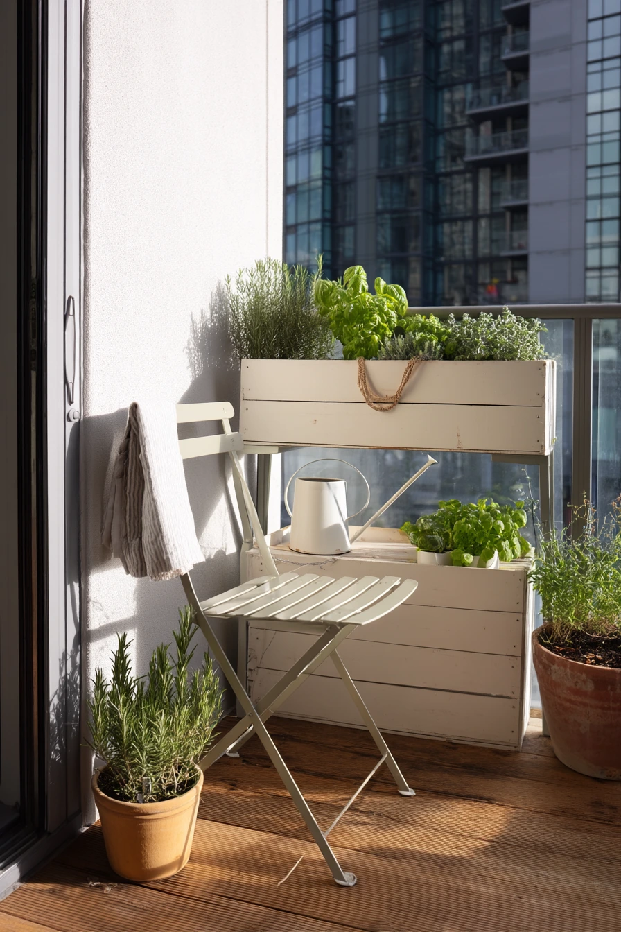 Small-Space Balcony Herb Beds