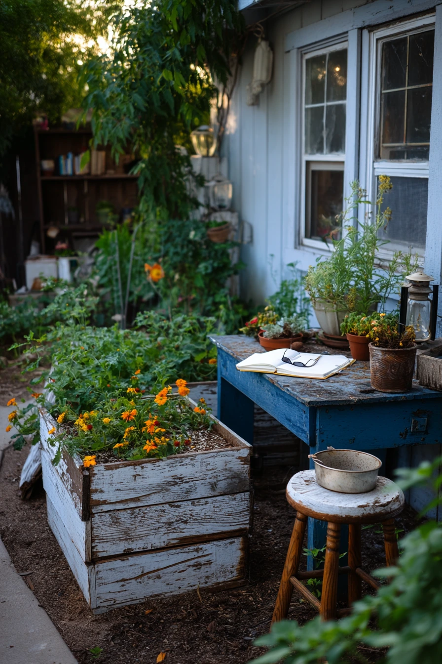 Thrifted Cottage Yard Bed Mix