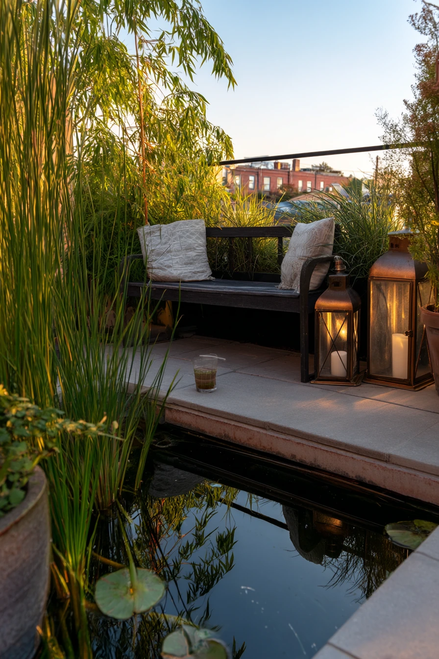 Renter-friendly koi pond container garden