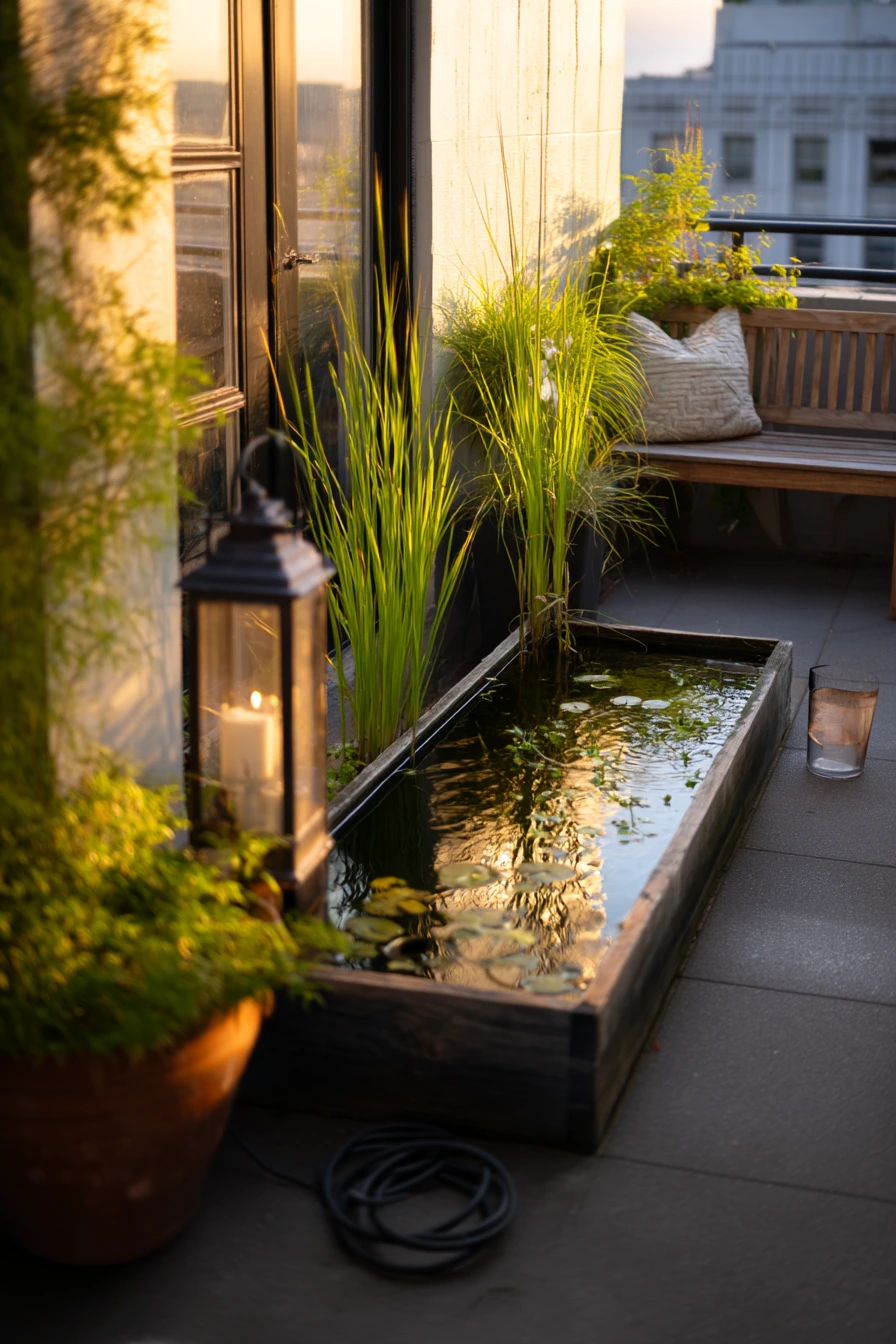 Renter-friendly koi pond container garden